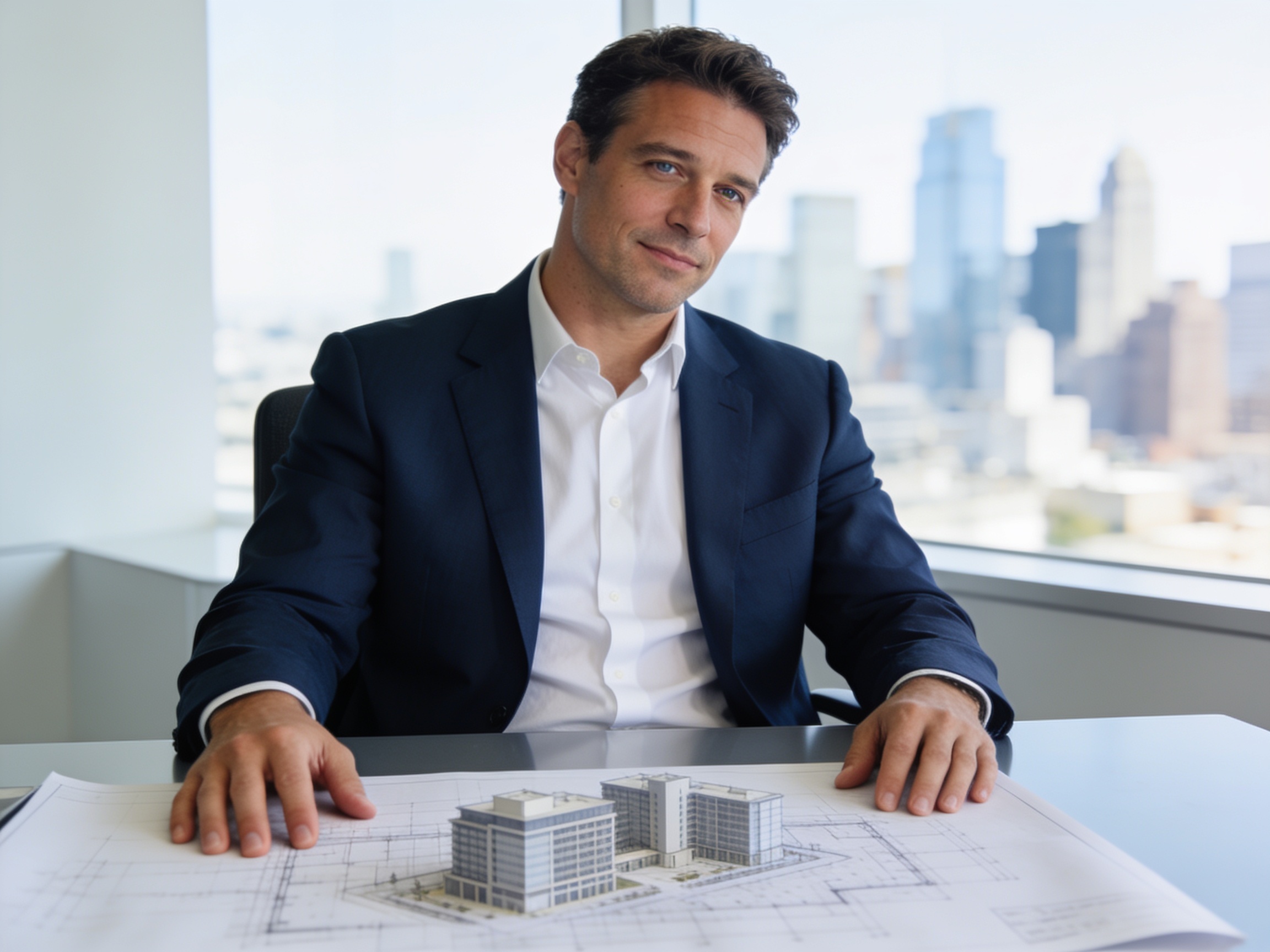 Business professional reviewing plans for Charleston local economic trends