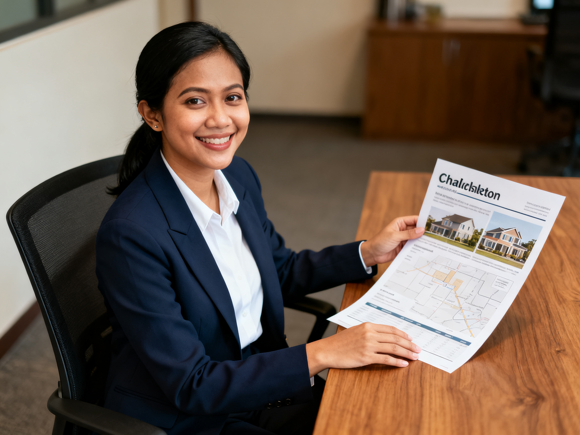Charleston market economic trends analysis with investor reviewing housing report